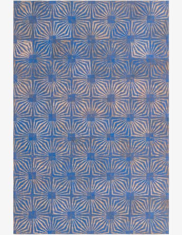 5' 3 x 8' Cowhide Leather Rug