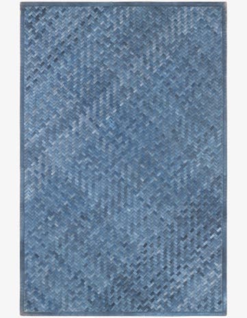 4' x 6' Cowhide Leather Rug