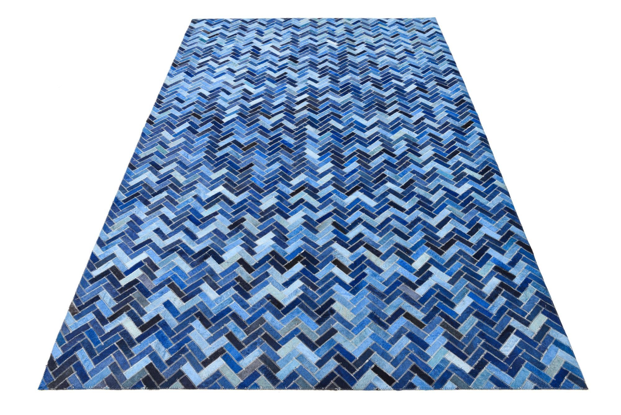 4' 10 x 7' 9 Cowhide Rug