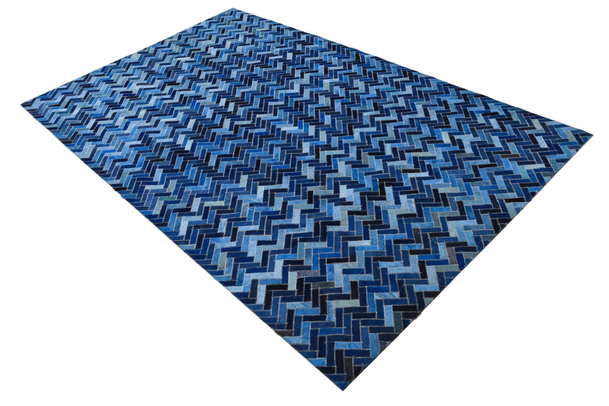 4' 10 x 7' 9 Cowhide Rug