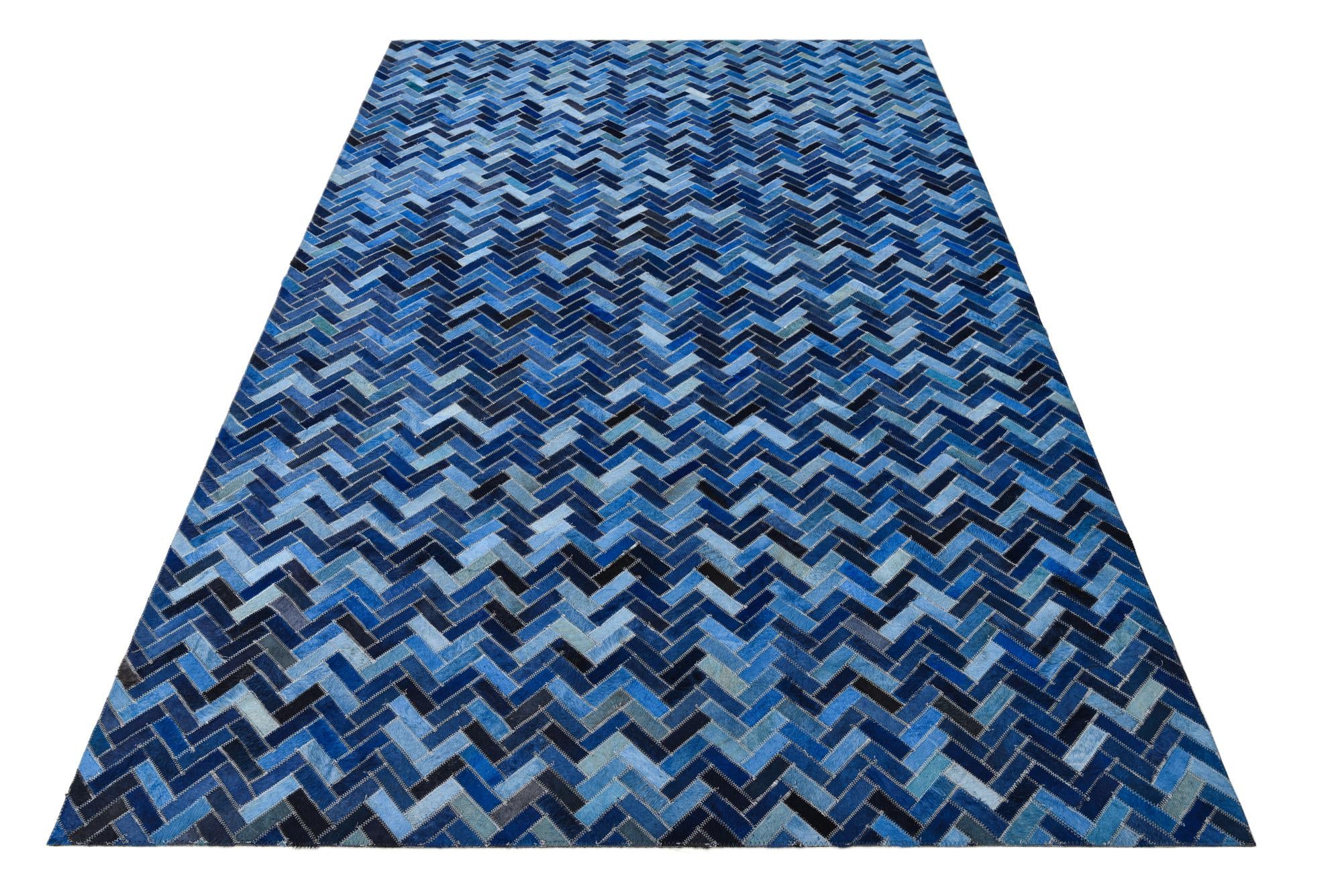 4' 10 x 7' 9 Cowhide Rug