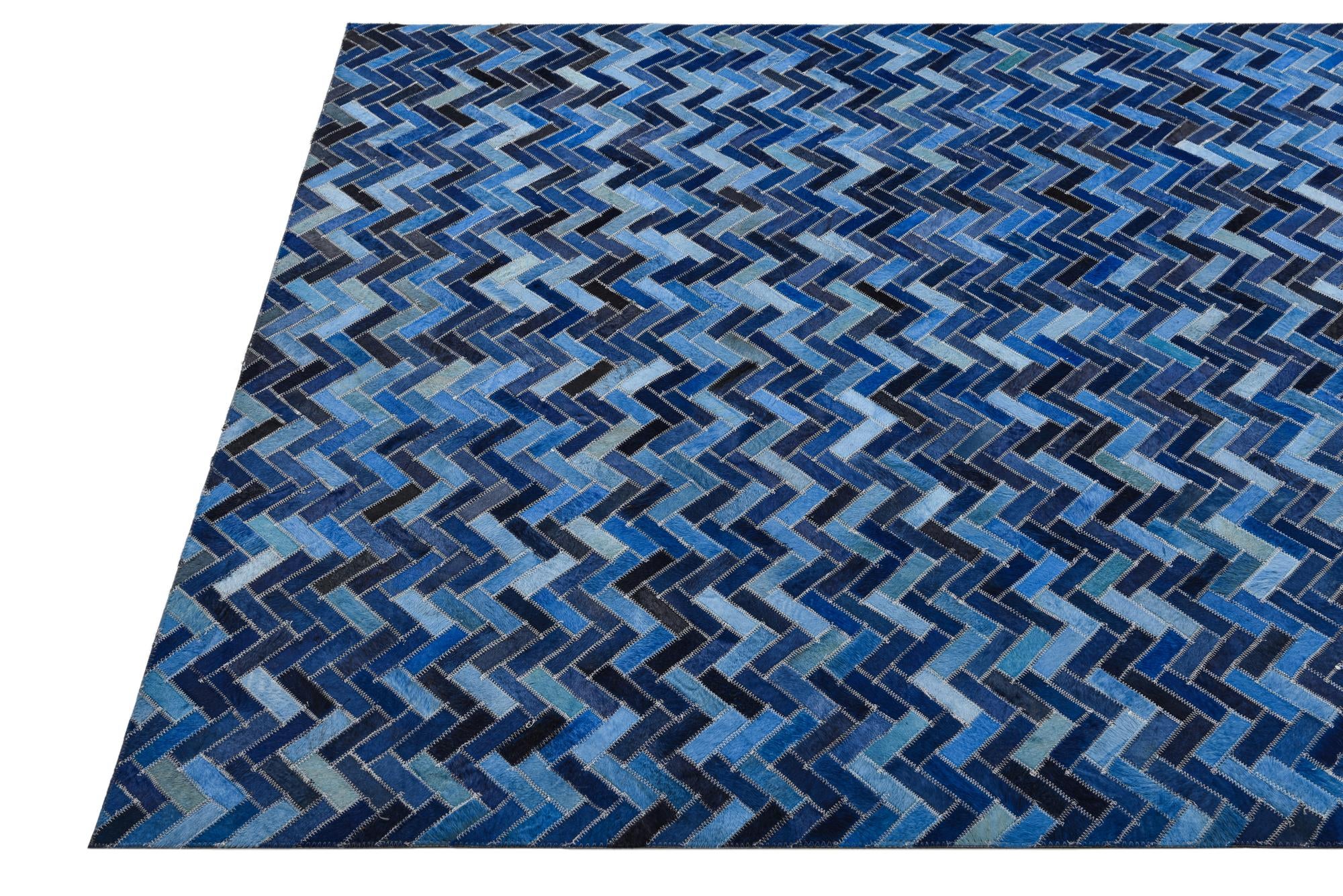 4' 10 x 7' 9 Cowhide Rug