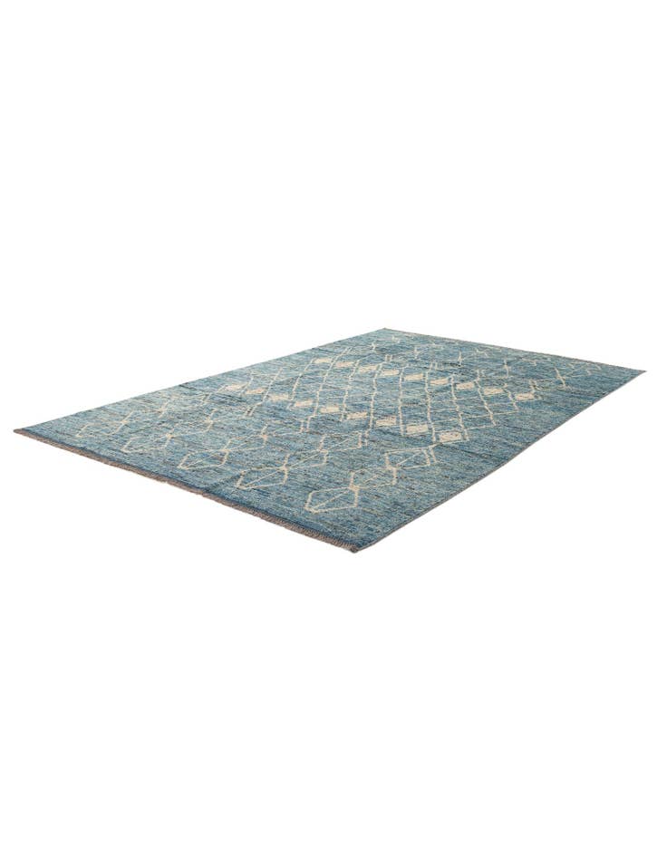 Detail image of 6' 4 x 9' 10  Hand Knotted Darya Wool Rug