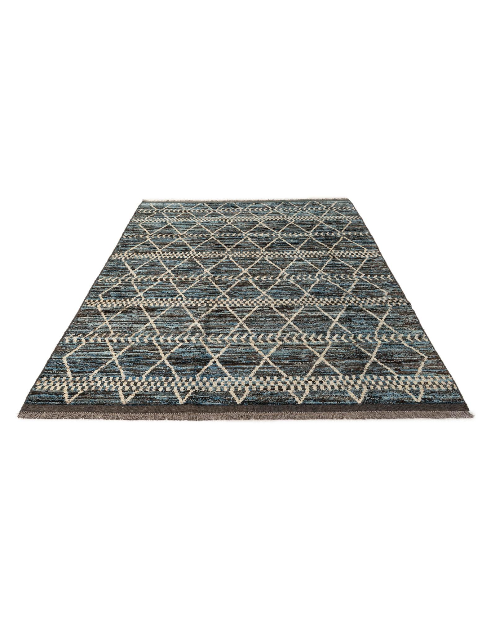 6' 9 x 10' 1 Hand Knotted Darya Wool Rug