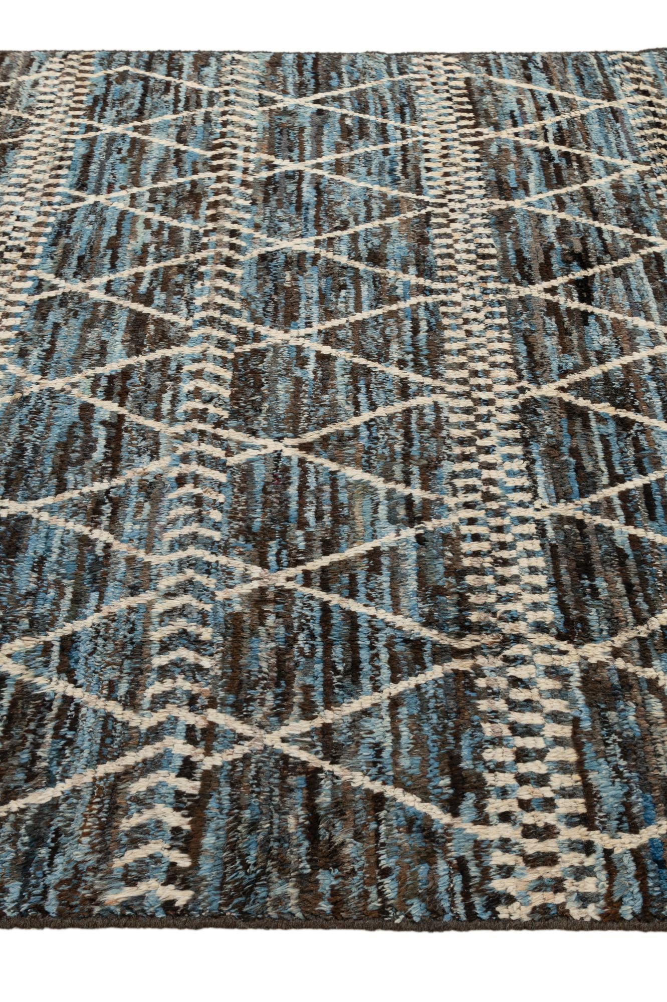6' 9 x 10' 1 Hand Knotted Darya Wool Rug