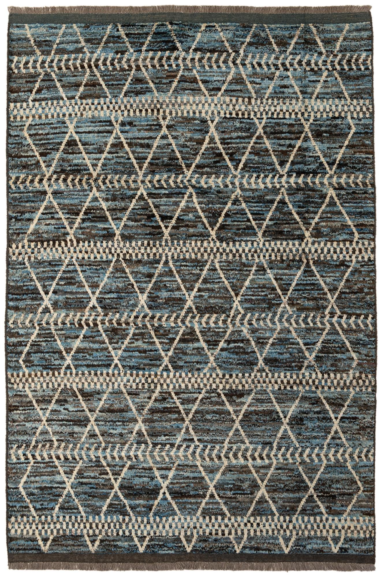 6' 9 x 10' 1 Hand Knotted Darya Wool Rug