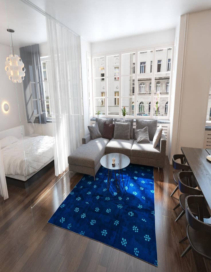 Detail image of 7' 6 x 9' 7 Hand Knotted Darya Oriental Rug