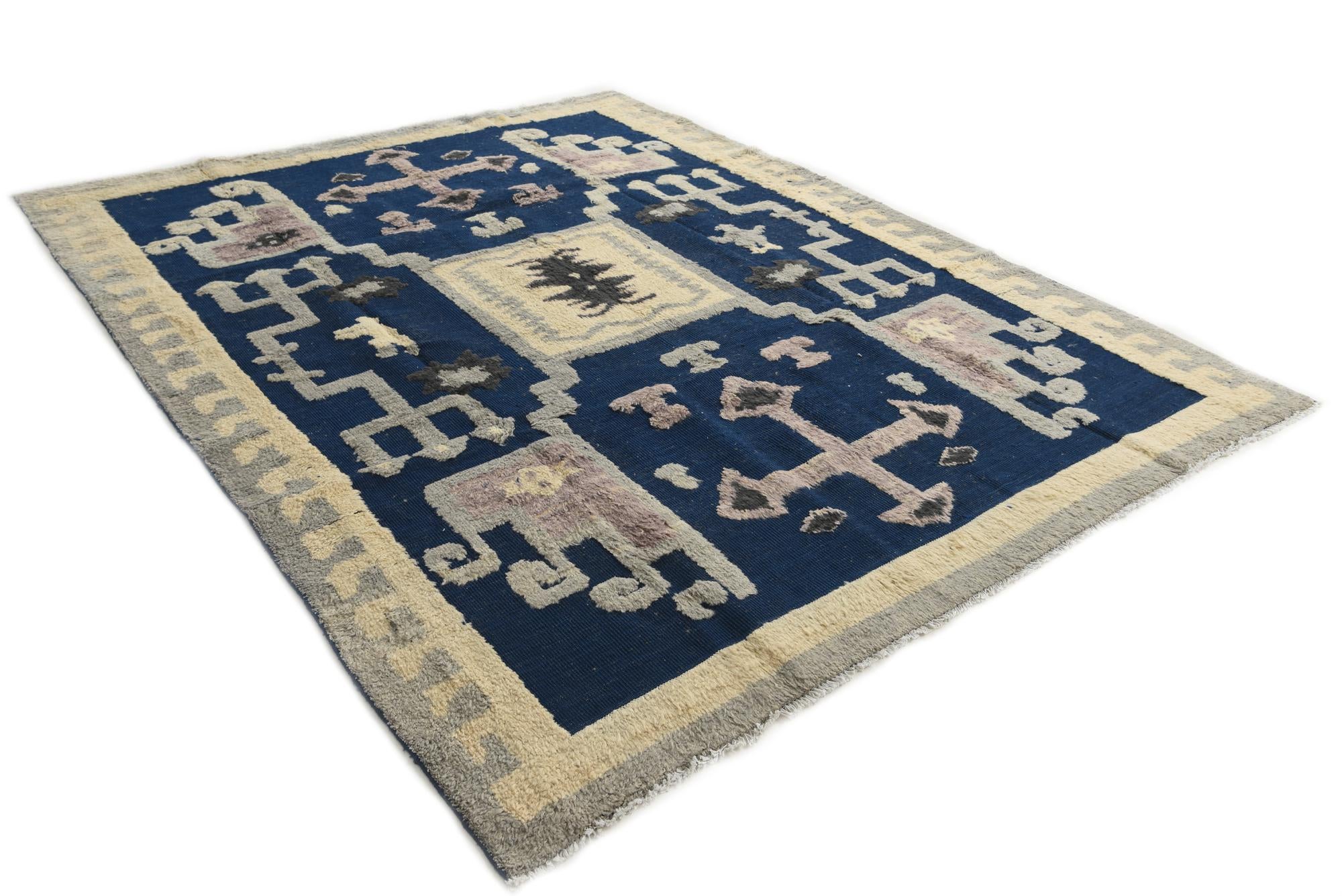 8' 2 x 10' 6 Hand Knotted Darya Wool Rug