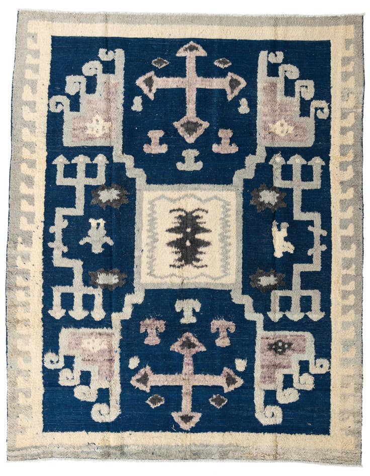 Detail image of 8' 2 x 10' 6 Hand Knotted Darya Wool Rug