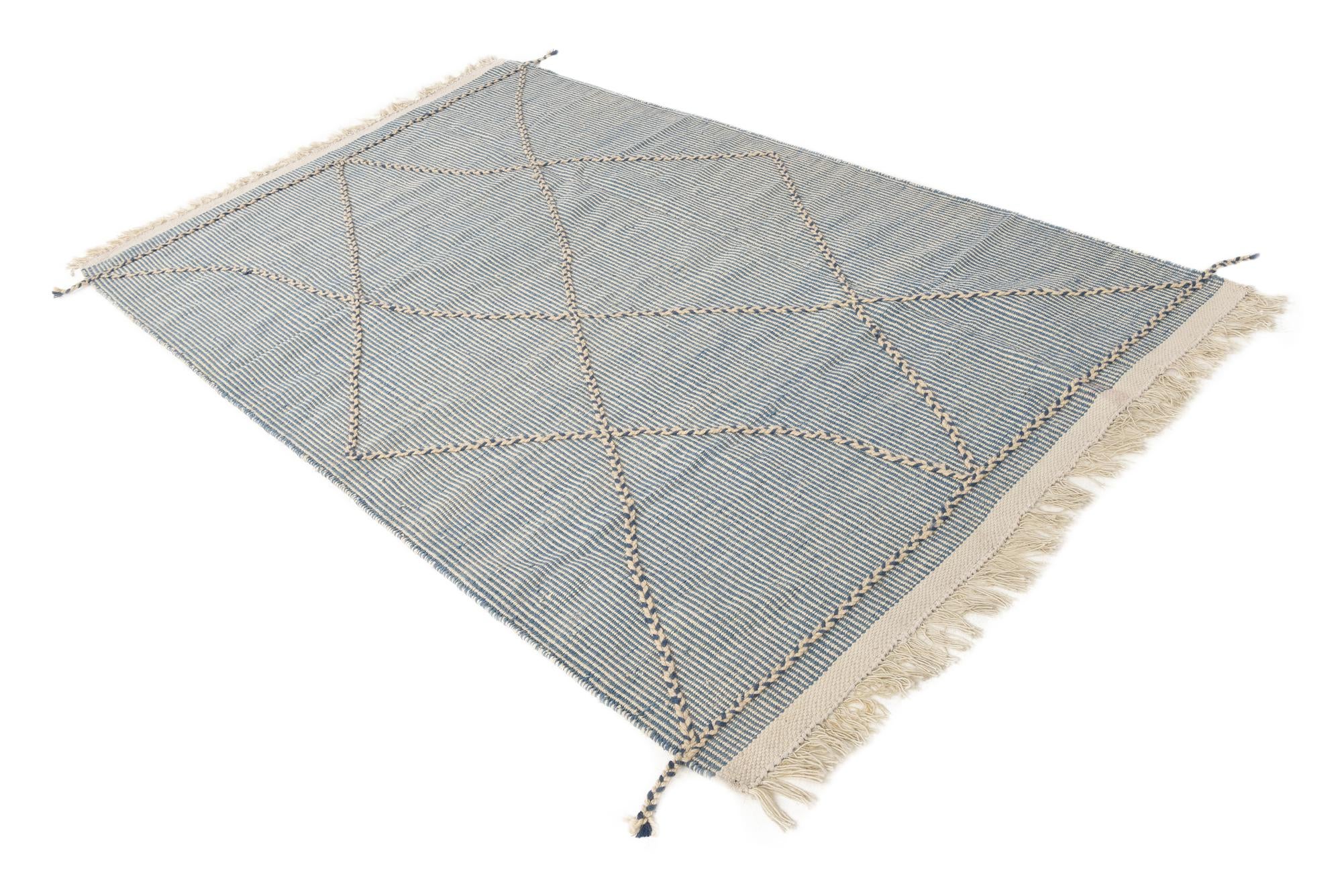 5' 3 x 8' 5 Hand Knotted Darya Wool Rug