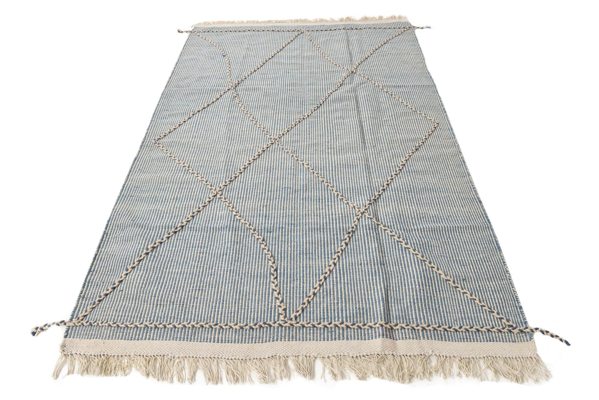 5' 3 x 8' 5 Hand Knotted Darya Wool Rug