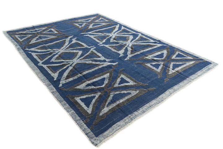 7' 9 x 10' 10 Hand Knotted Darya Wool Rug