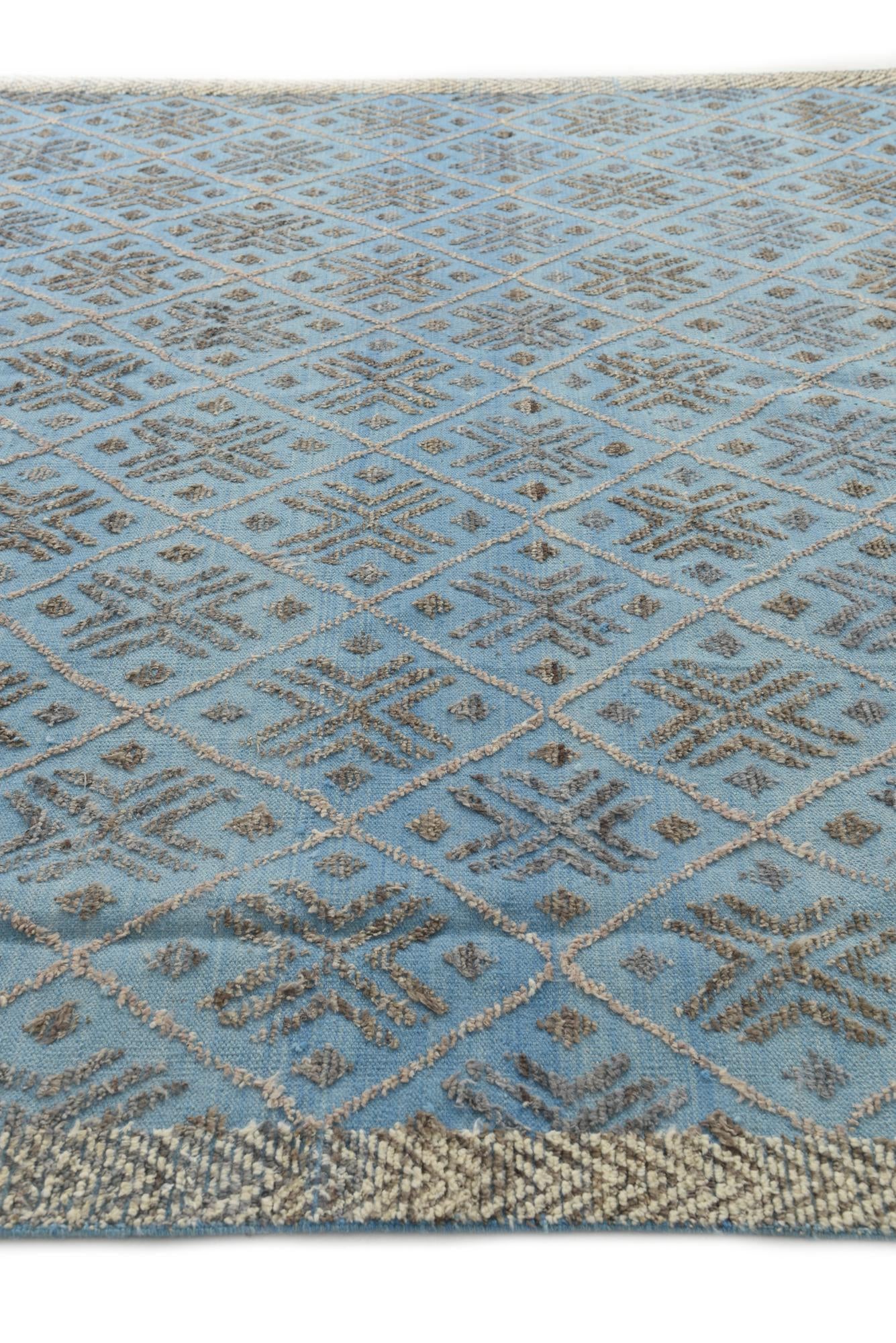 9' x 12' 4 Hand Knotted Darya Wool Rug