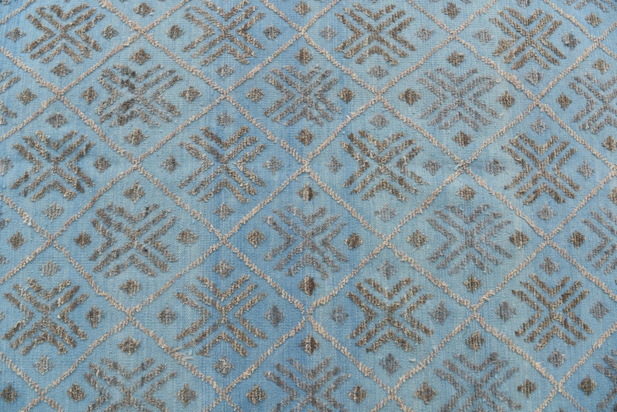 9' x 12' 4 Hand Knotted Darya Wool Rug