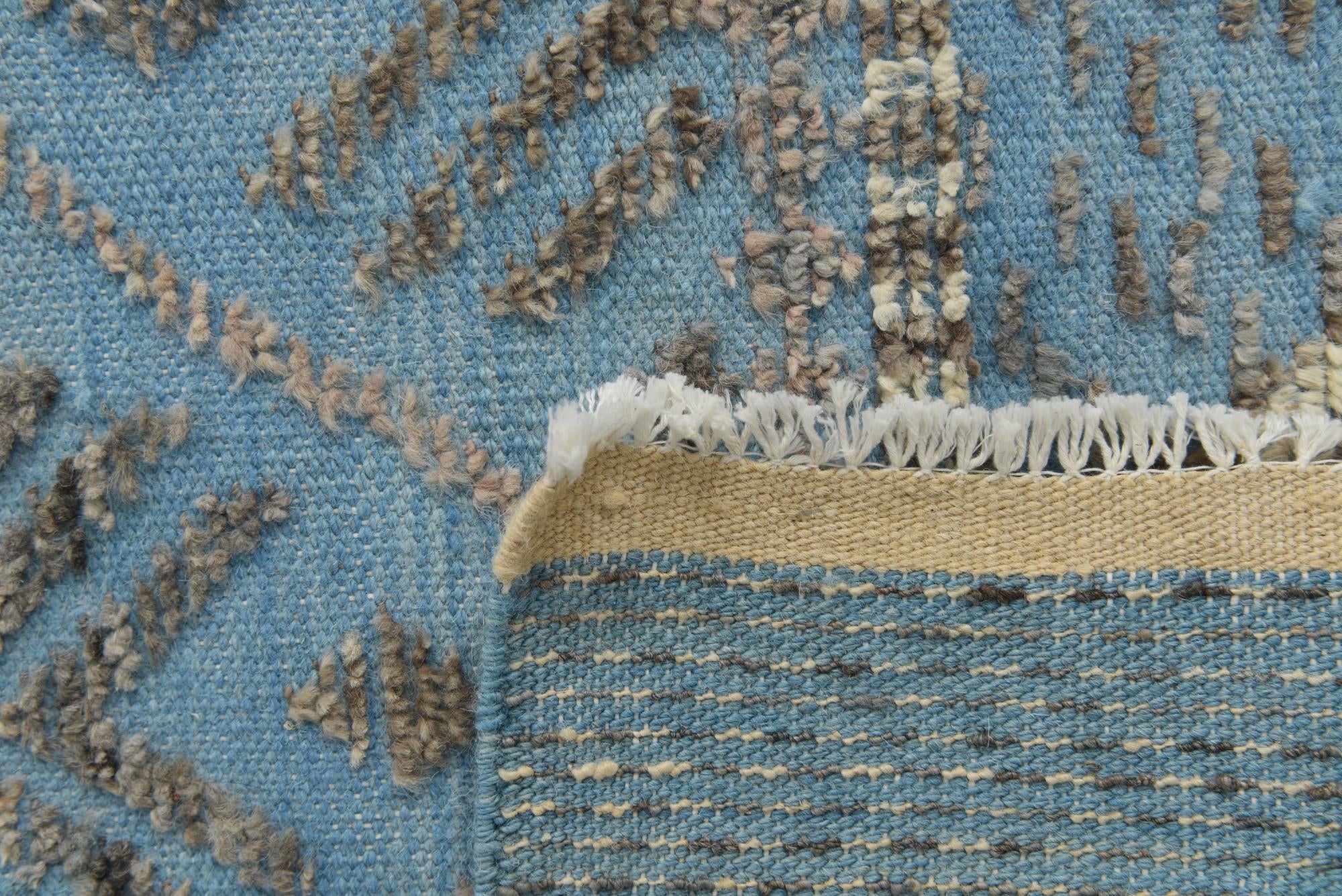 9' x 12' 4 Hand Knotted Darya Wool Rug