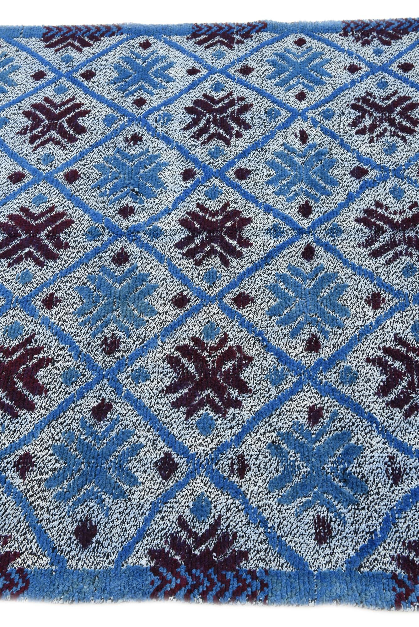 4' 11 x 6' 9 Hand Knotted Darya Wool Rug