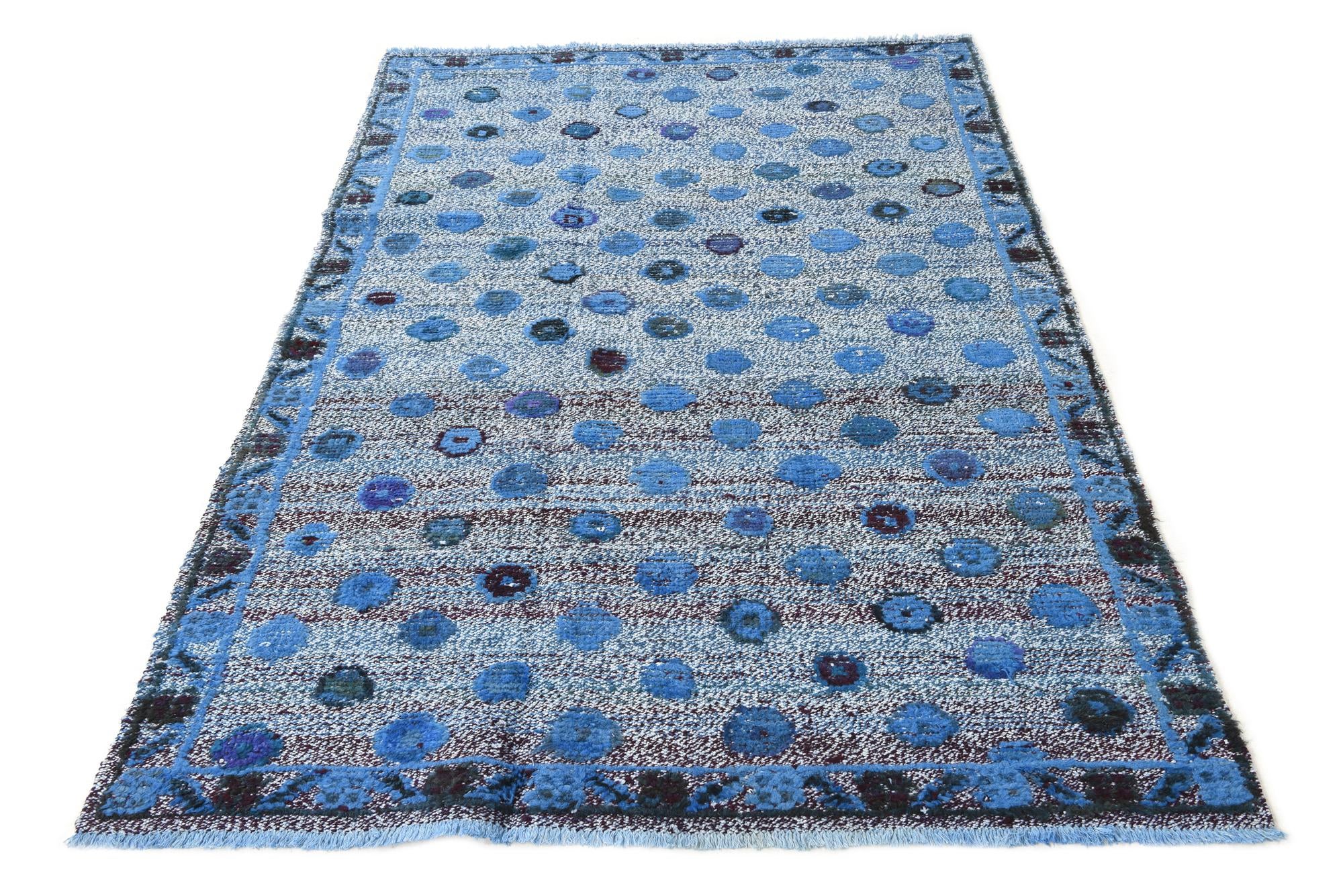 4' 3 x 6' 3 Hand Knotted Darya Wool Rug