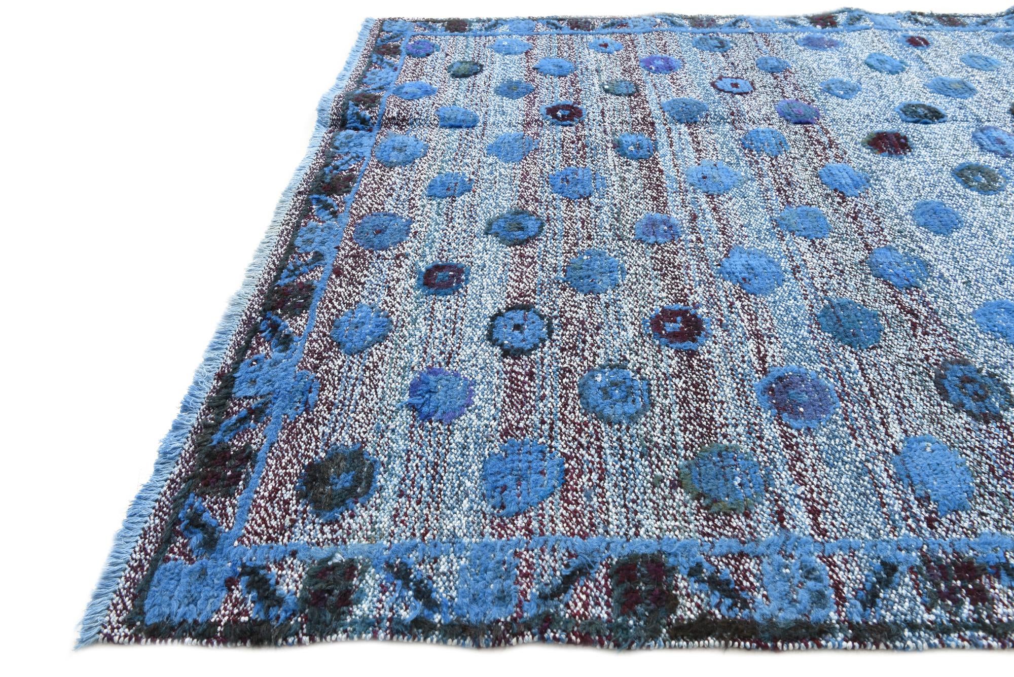 4' 3 x 6' 3 Hand Knotted Darya Wool Rug