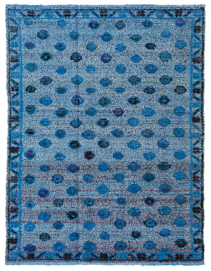 Detail image of 4' 3 x 6' 3 Hand Knotted Darya Wool Rug