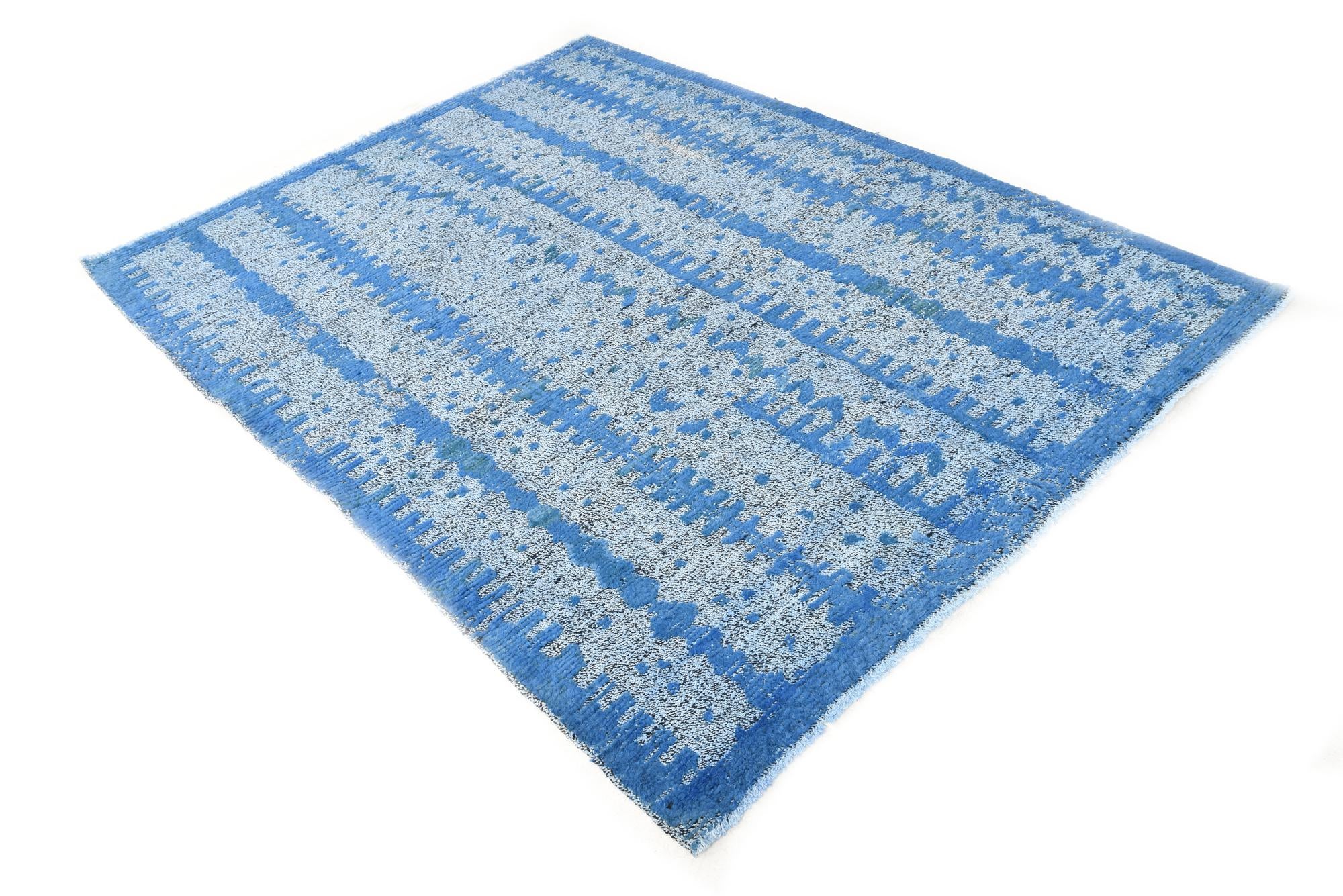 5' 3 x 6' 11 Hand Knotted Darya Wool Rug