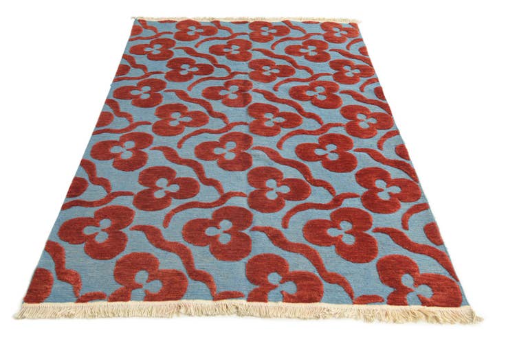 Detail image of 4' 2 x 6' 4 Hand Knotted Darya Wool Rug