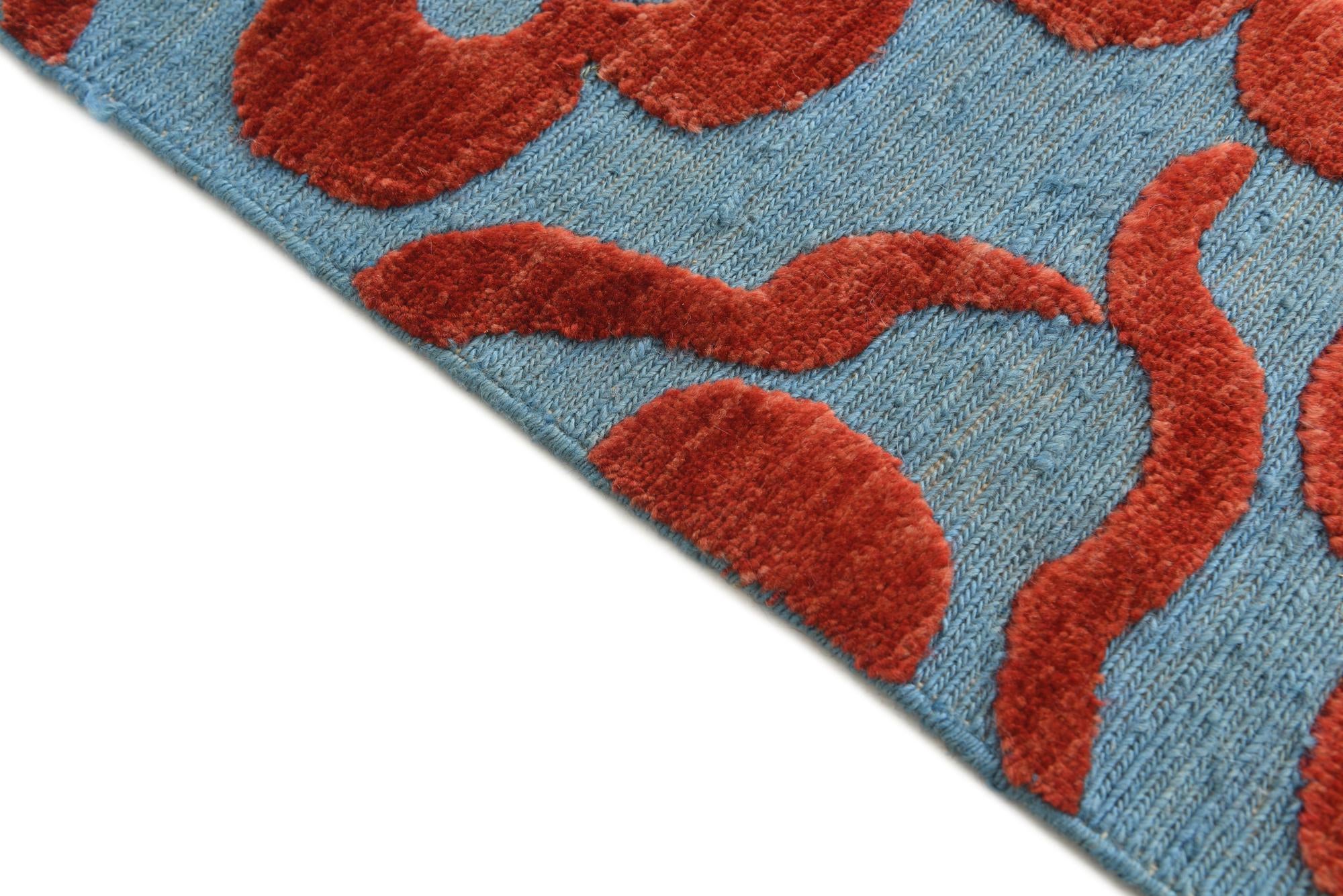 4' 2 x 6' 4 Hand Knotted Darya Wool Rug
