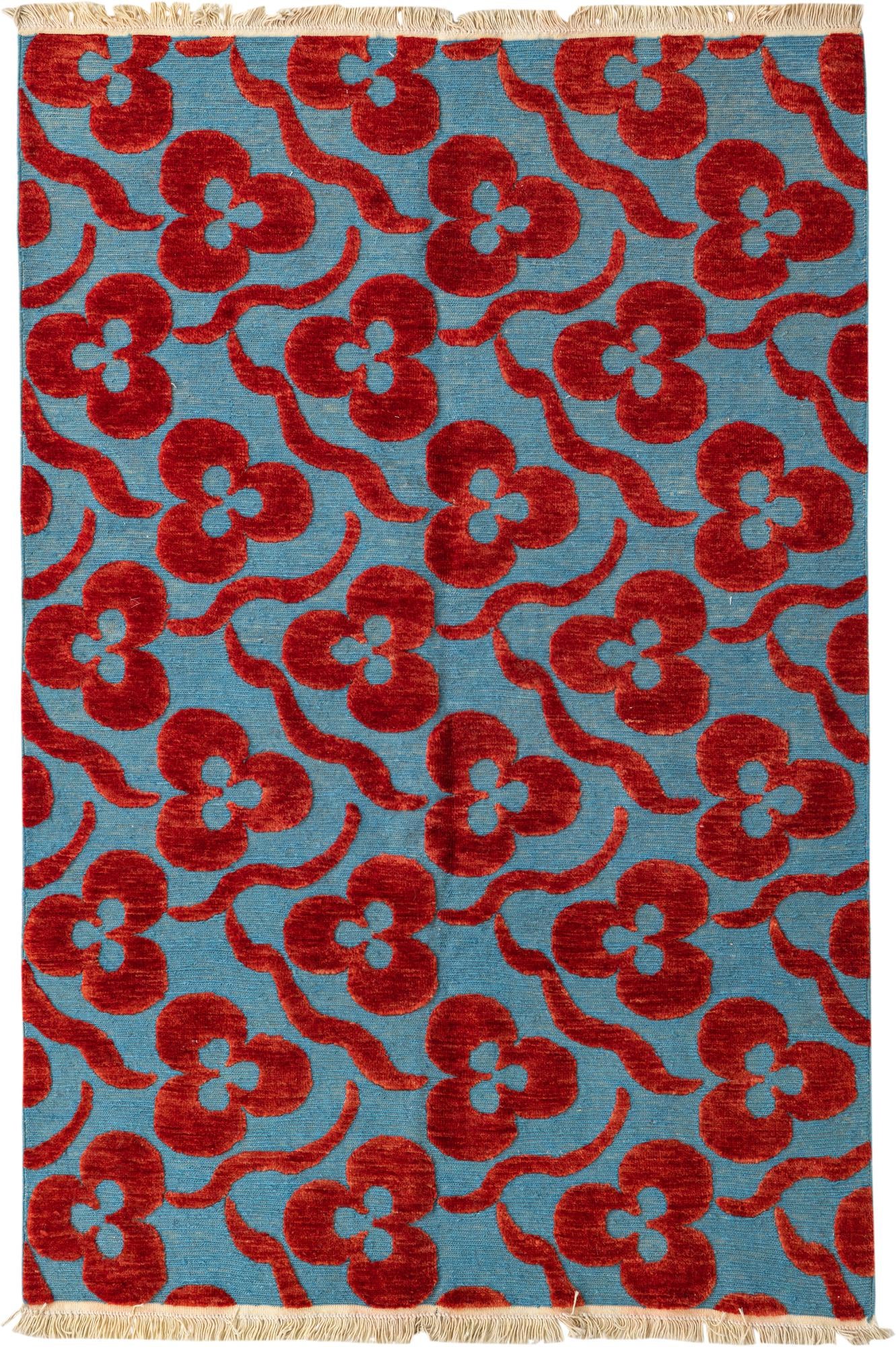 4' 2 x 6' 4 Hand Knotted Darya Wool Rug