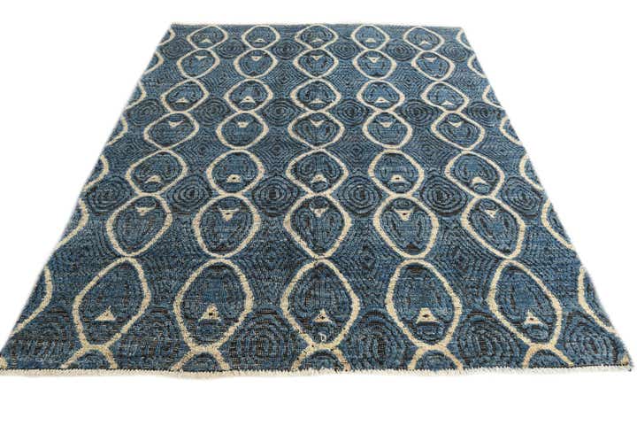 5' 8 x 7' Hand Knotted Darya Wool Rug