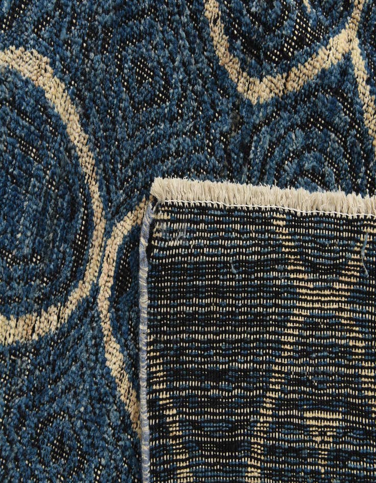 Detail image of 5' 8 x 7'  Hand Knotted Darya Wool Rug