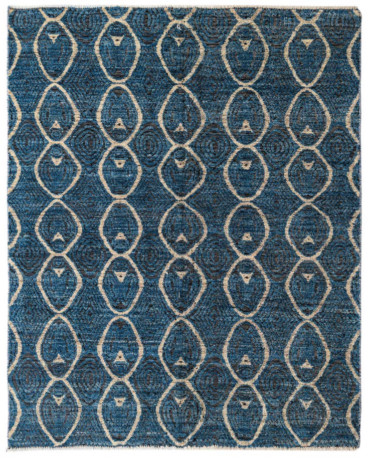 Detail image of 5' 8 x 7' Hand Knotted Darya Wool Rug
