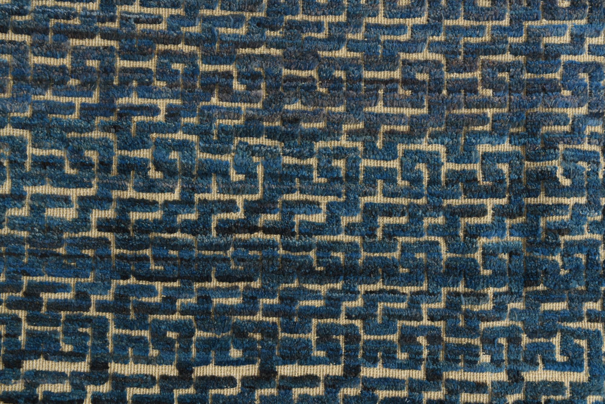 6' 8 x 9' 8 Hand Knotted Darya Wool Rug