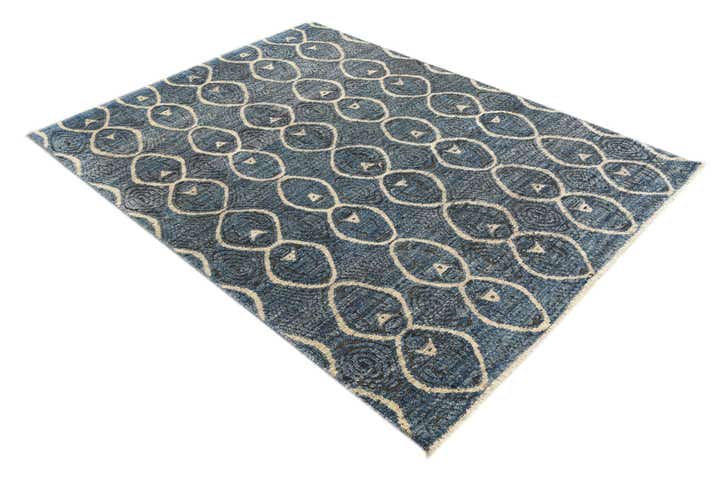 5' 7 x 7' 6 Hand Knotted Darya Wool Rug