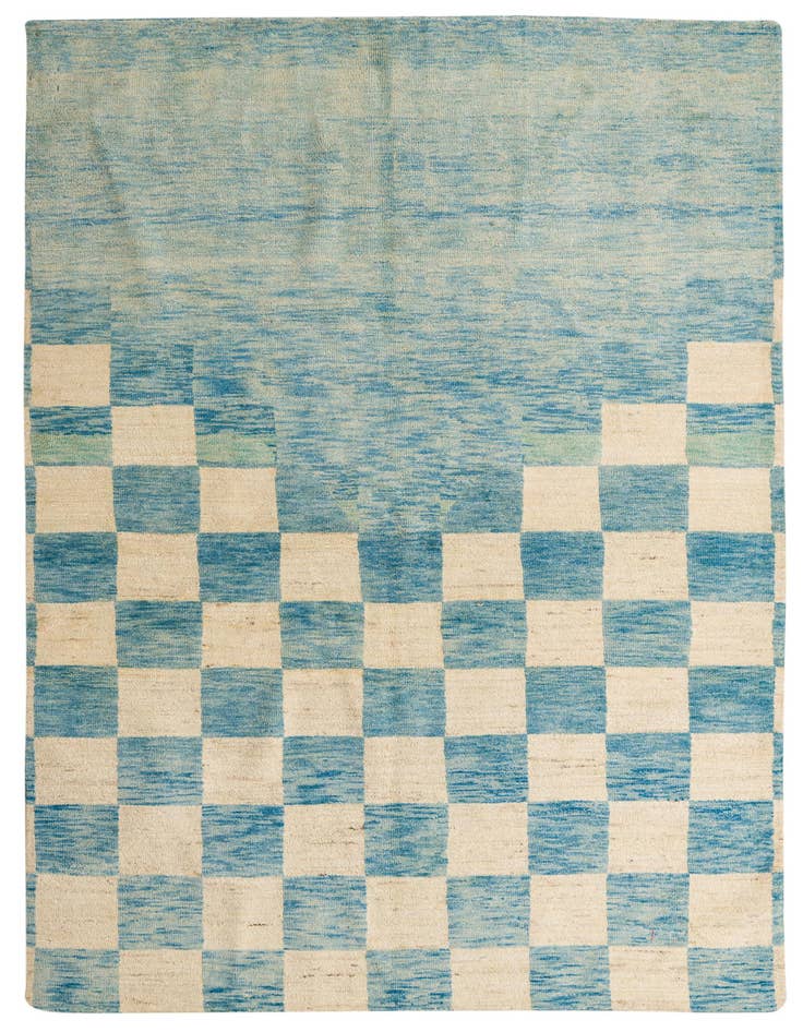 Detail image of 6' 9 x 10' Hand Knotted Darya Wool Rug