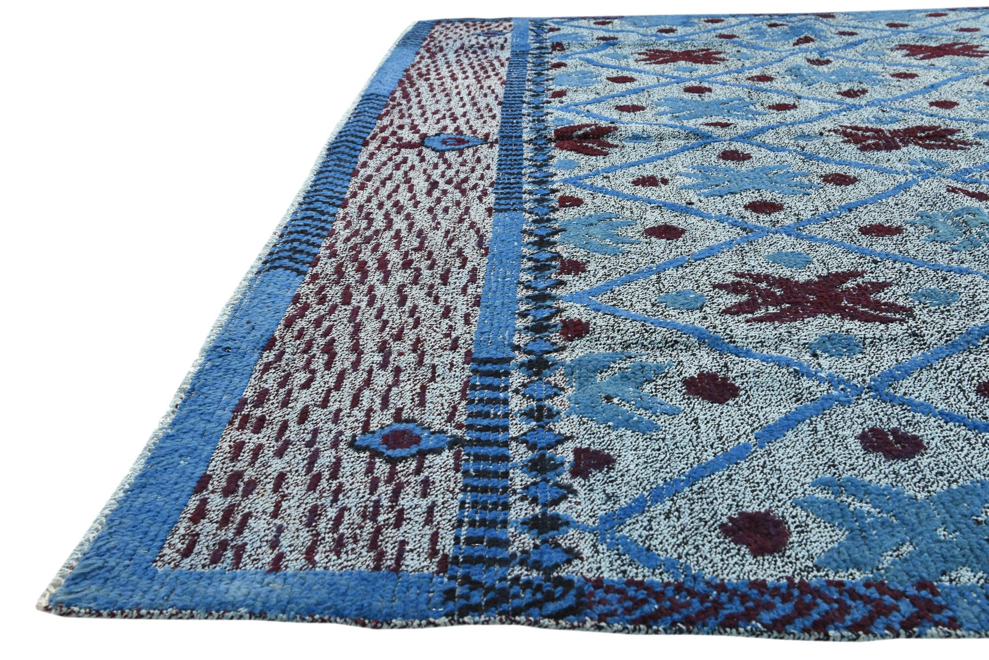 8' 7 x 10' Hand Knotted Darya Wool Rug