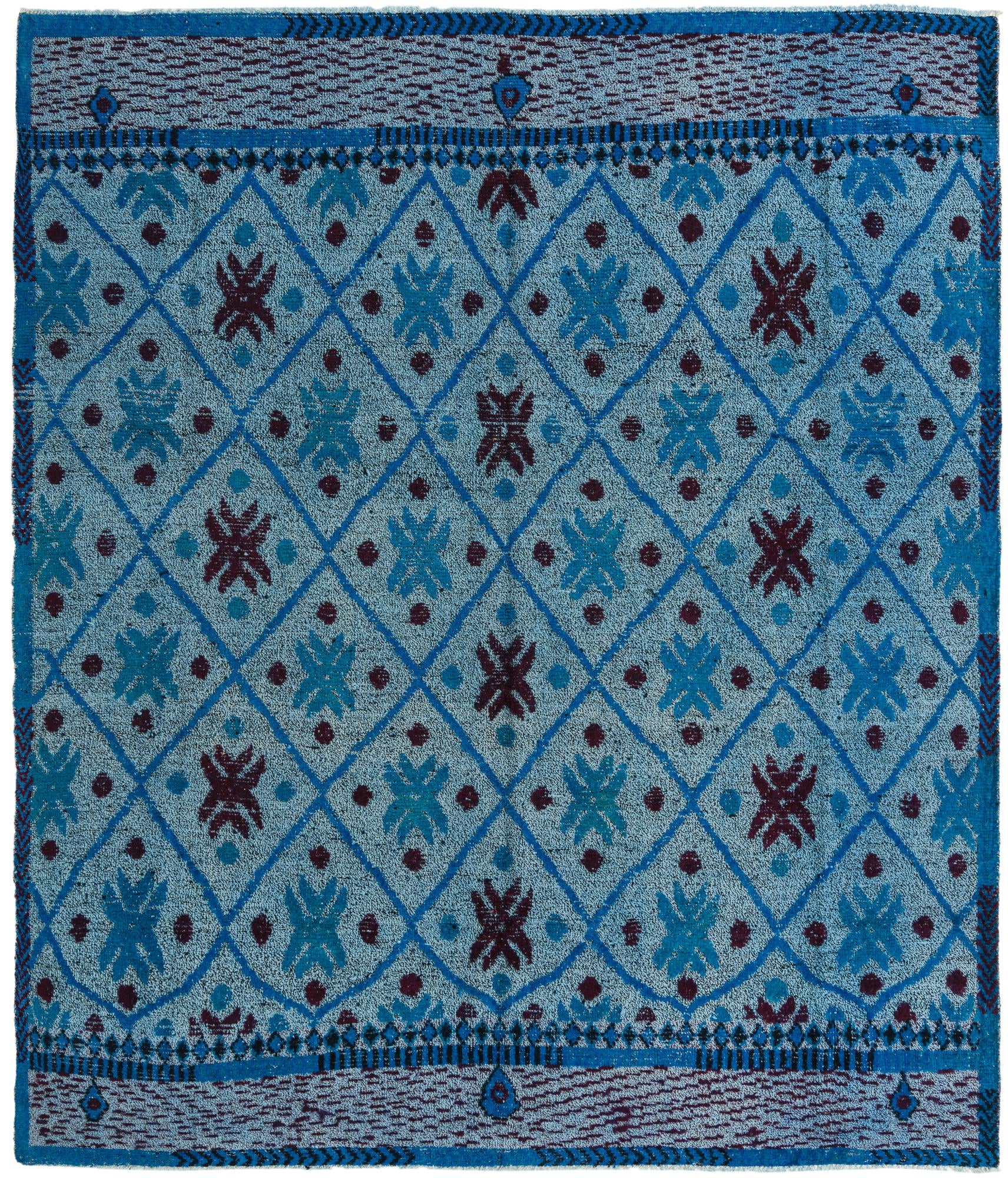 8' 7 x 10' Hand Knotted Darya Wool Rug