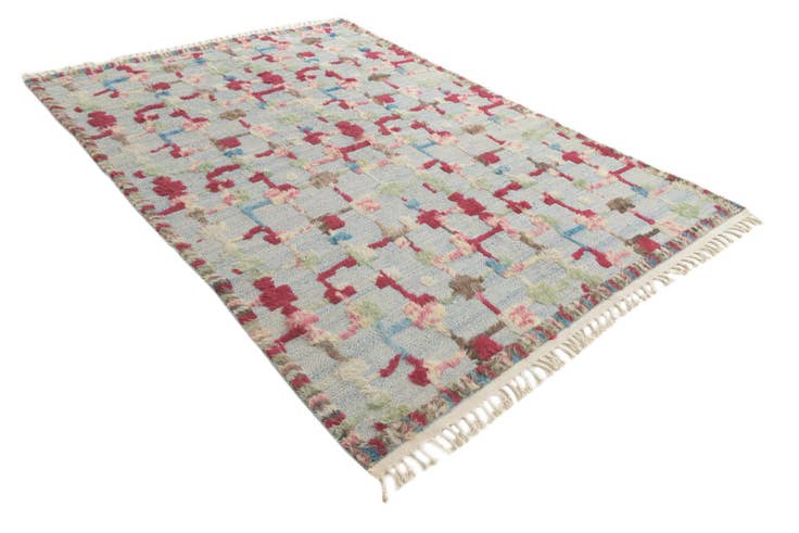 Detail image of 6' 6 x 9' 9 Hand Knotted Darya Wool Rug