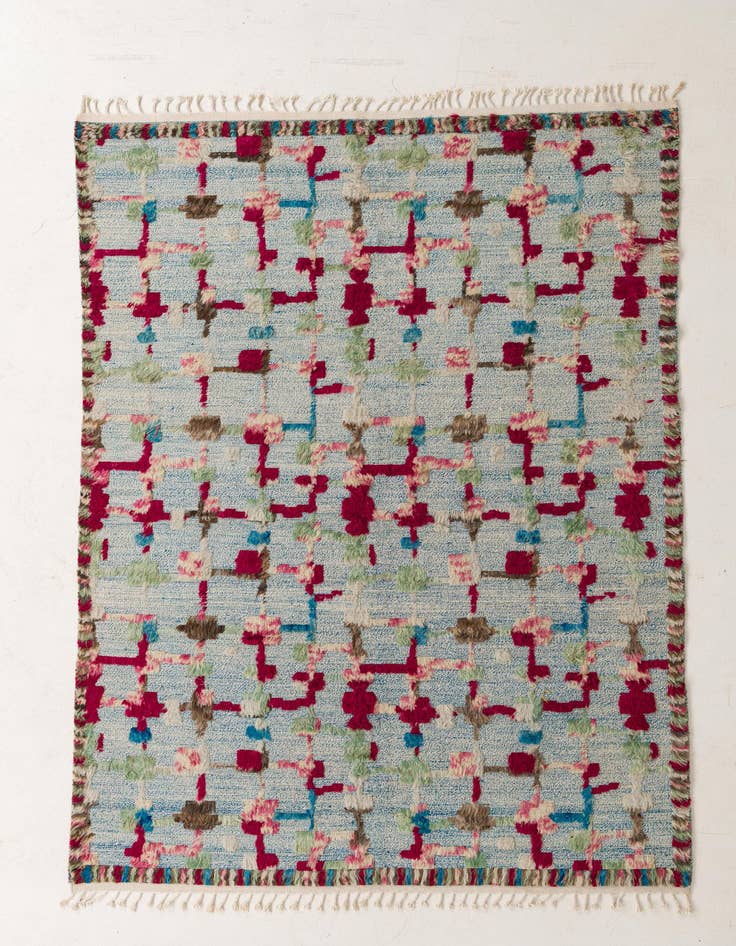 Detail image of 6' 6 x 9' 9 Hand Knotted Darya Wool Rug