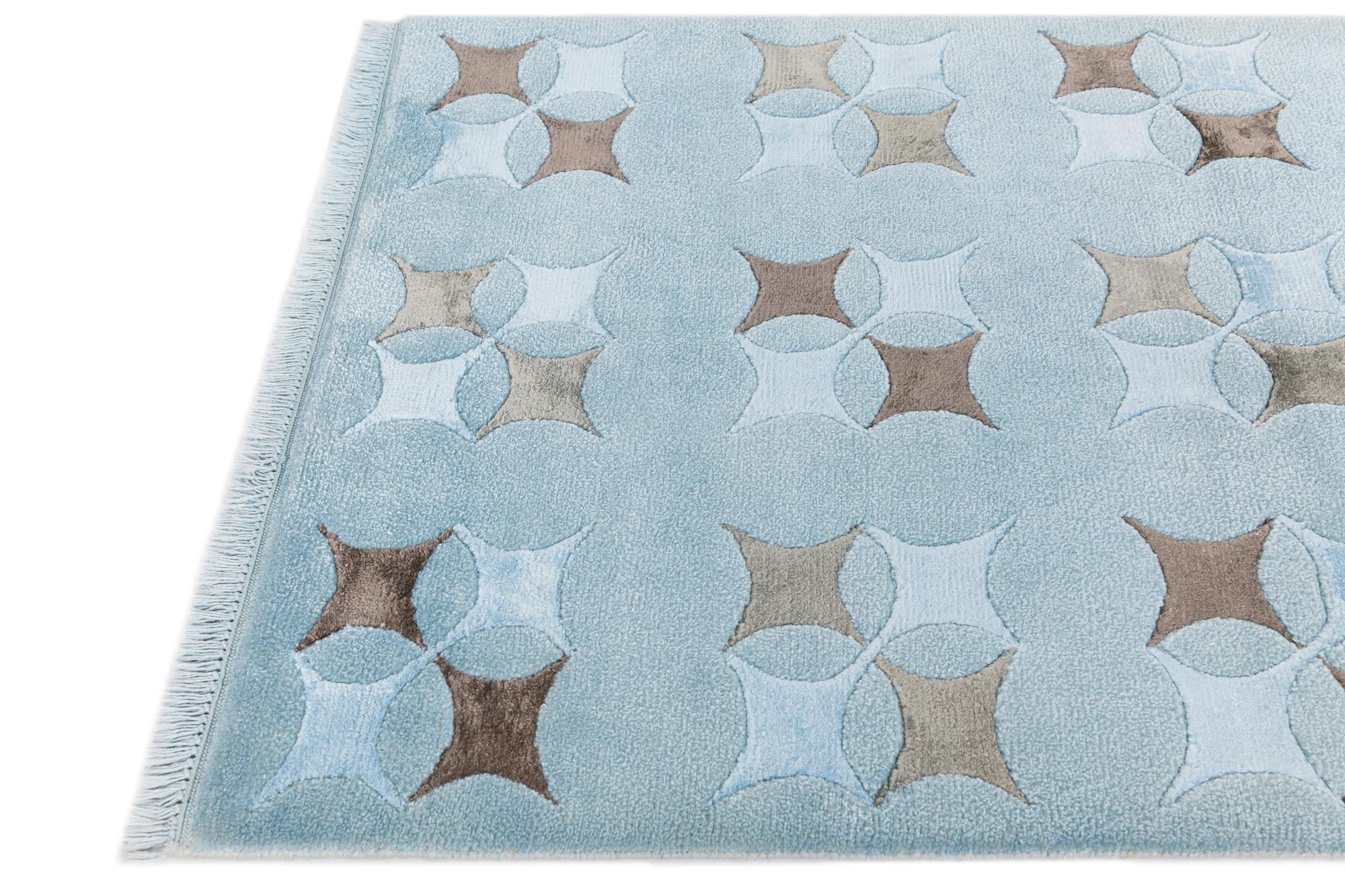 2' 11 x 4' 11 Hand Knotted Darya Wool Rug