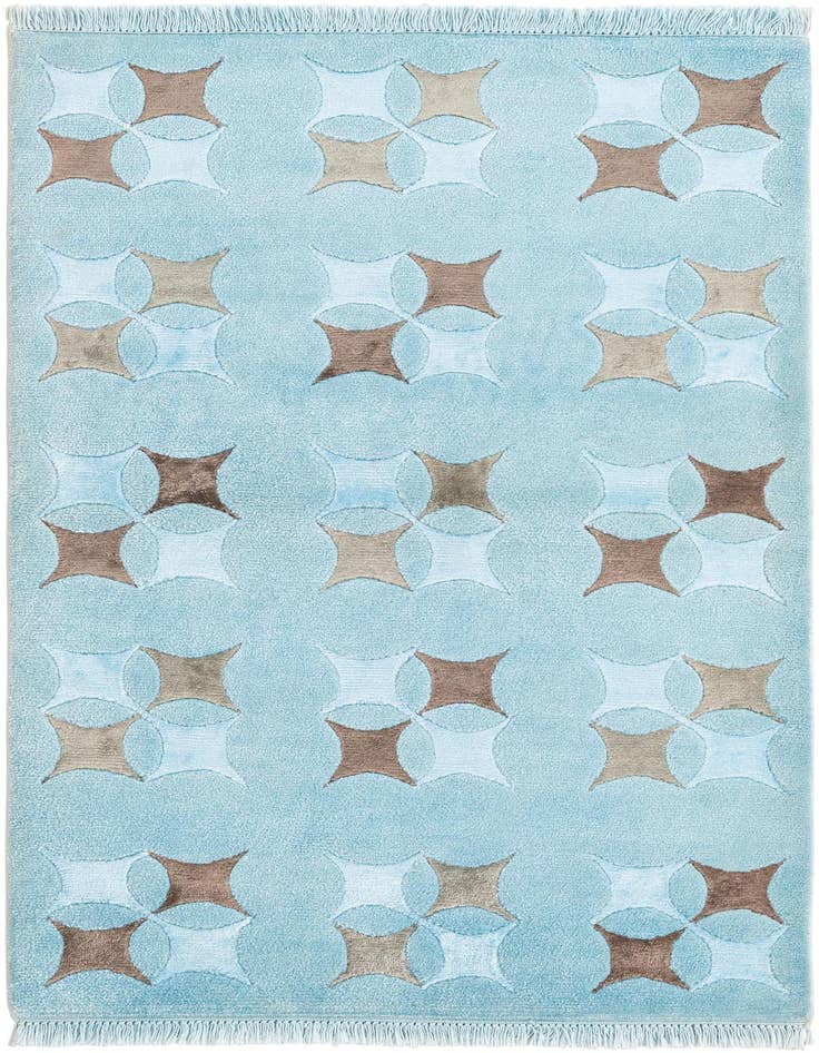 Detail image of 2' 11 x 4' 11 Hand Knotted Darya Wool Rug