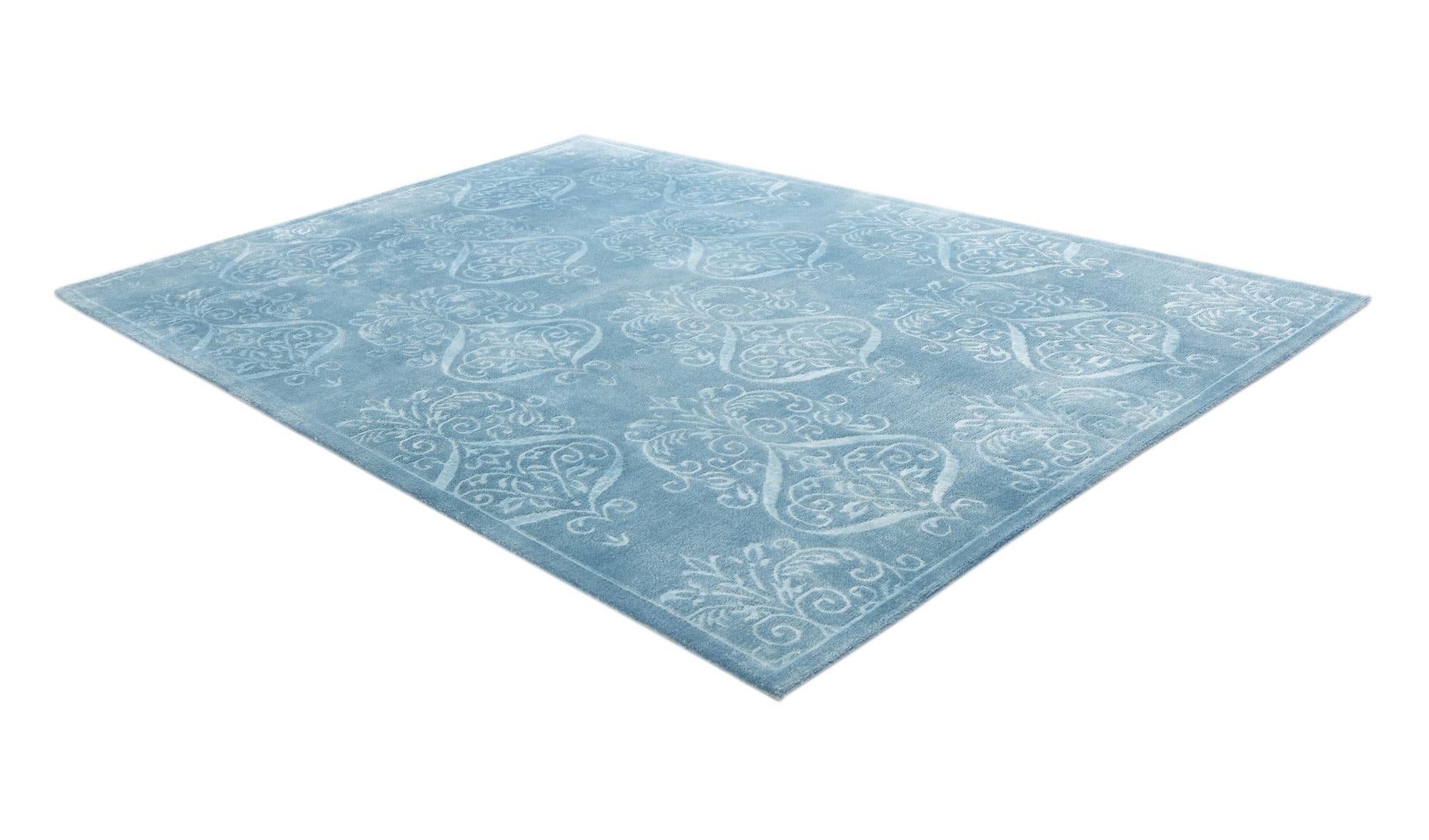 6' 9 x 9' 6 Hand Knotted Darya Wool Rug