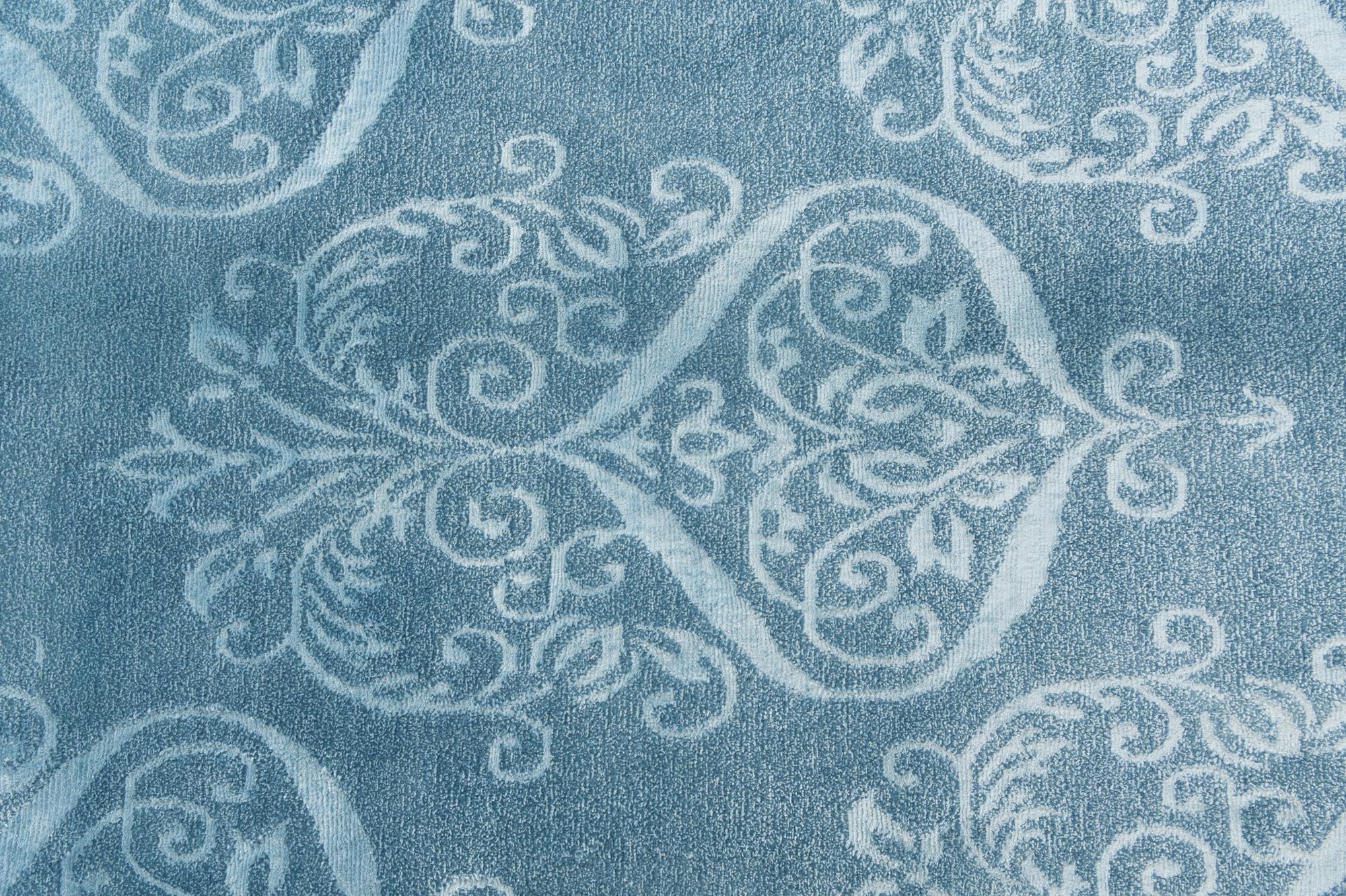 6' 9 x 9' 6 Hand Knotted Darya Wool Rug