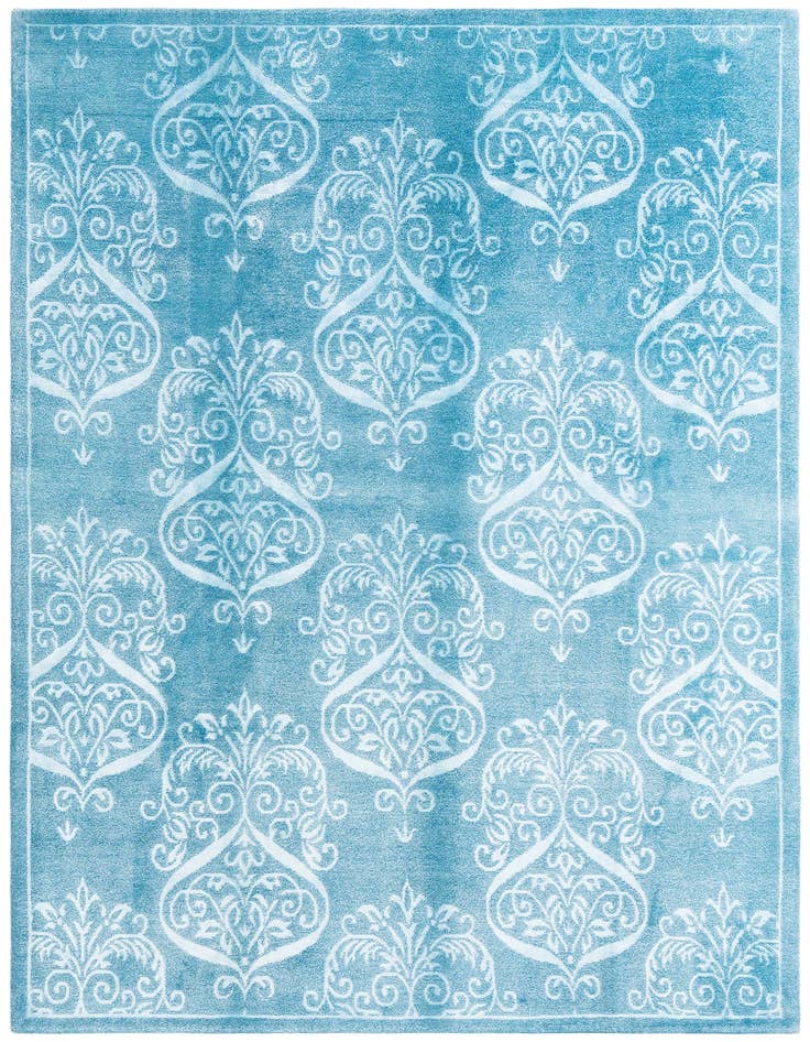 Detail image of 6' 9 x 9' 6 Hand Knotted Darya Wool Rug