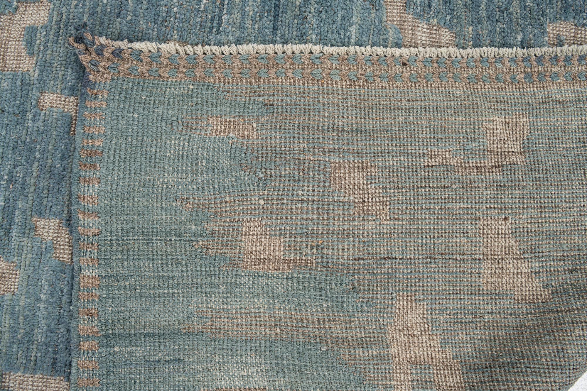 12' 8 x 14' 2 Hand Knotted Darya Wool Rug