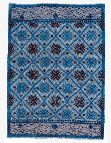 4' 11 x 6' 9 Hand Knotted Darya Wool Rug