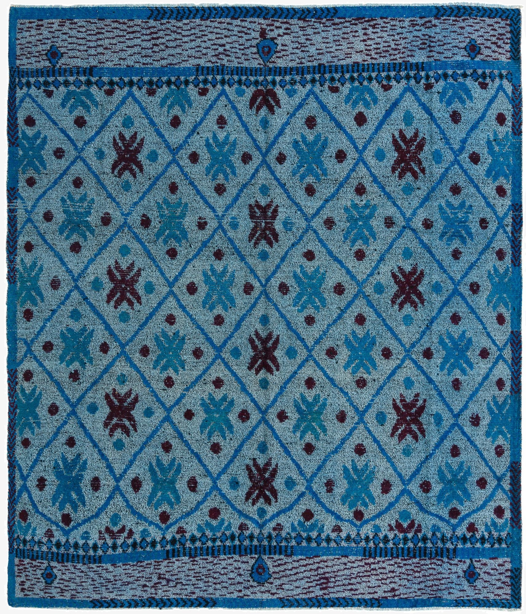 8' 7 x 10'  Hand Knotted Darya Wool Rug