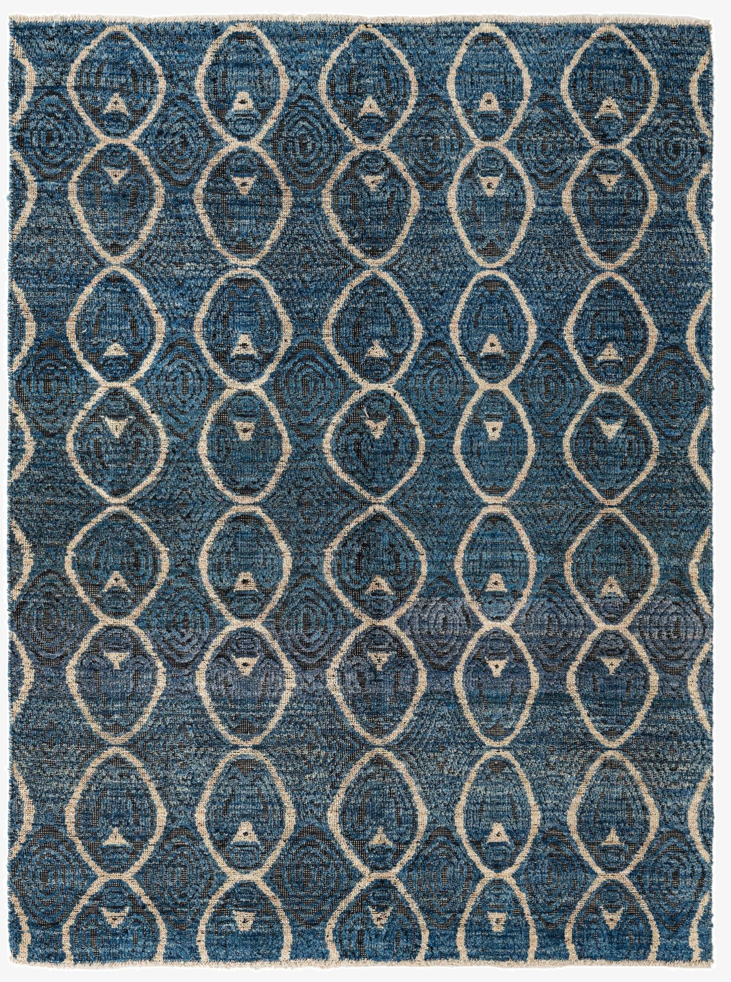 5' 7 x 7' 6  Hand Knotted Darya Wool Rug