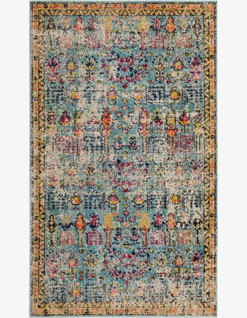 Blue Washable El Paso Rug
