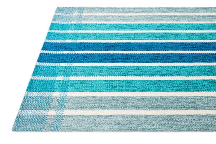 Detail image of 1' 10 x 2' 10 Flatweave Cotton Dhurrie Rug