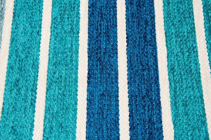 Detail image of 1' 10 x 2' 10 Flatweave Cotton Dhurrie Rug