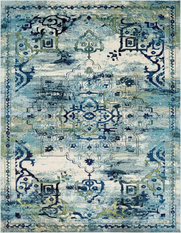 Detail image of 10' 6 x 16' 5 Washable Fleur Rug